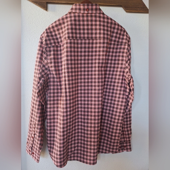 NWT Paul Costelloe Regular Fit Plaid Light Flannel Button Down Mens Shirt Size L - Picture 7 of 7